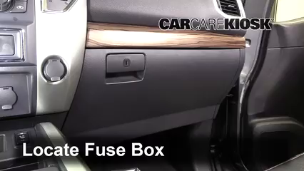 Interior Fuse Box Location 2017 Nissan Titan XD SL 5.6L V8